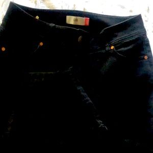Dark black denim jeans